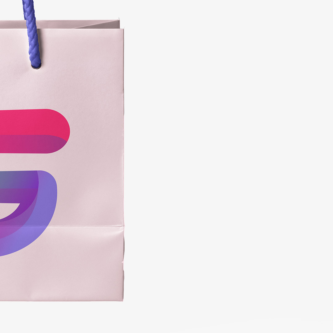 Paper Bag with  Big Logo - Imagen 3