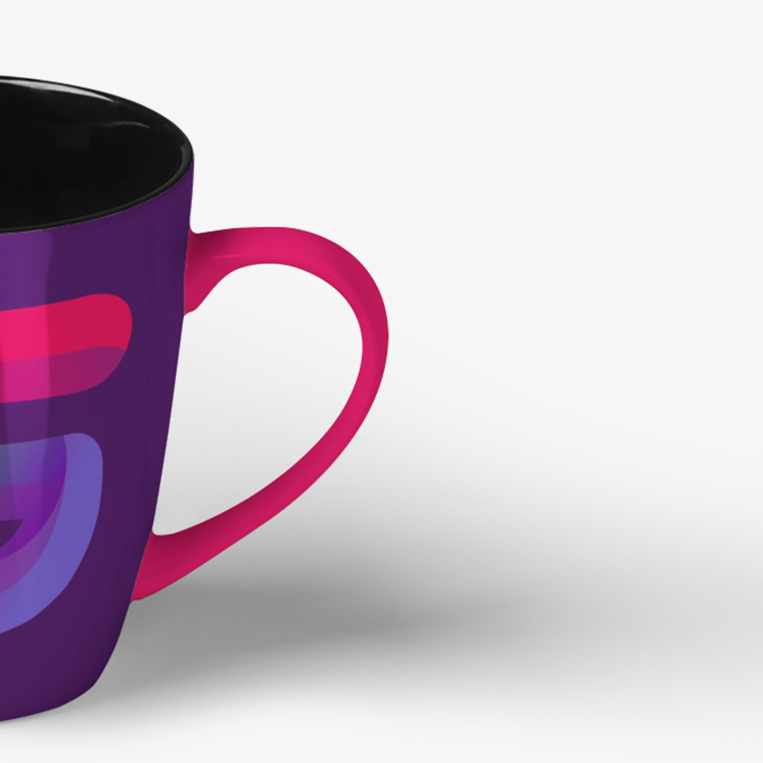 Dark Mug with Logo - Imagen 3